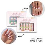 French Ombré - Press On Nails & Toe Nails Bundle