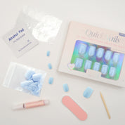 Barely Blue - Press On Nails