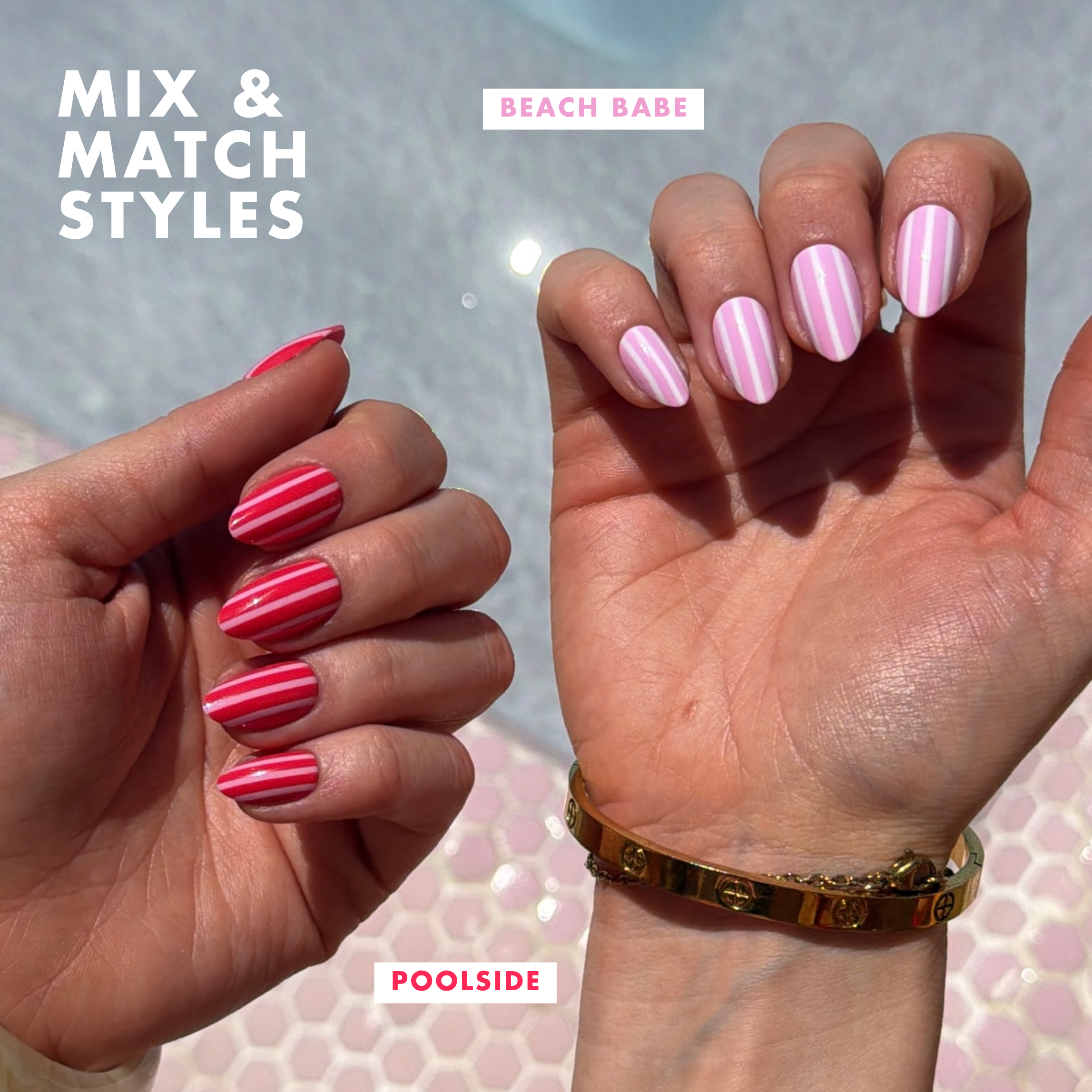 Poolside - Press On Nails
