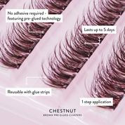Chestnut - Lazy Girl Pre-Glued Lashes