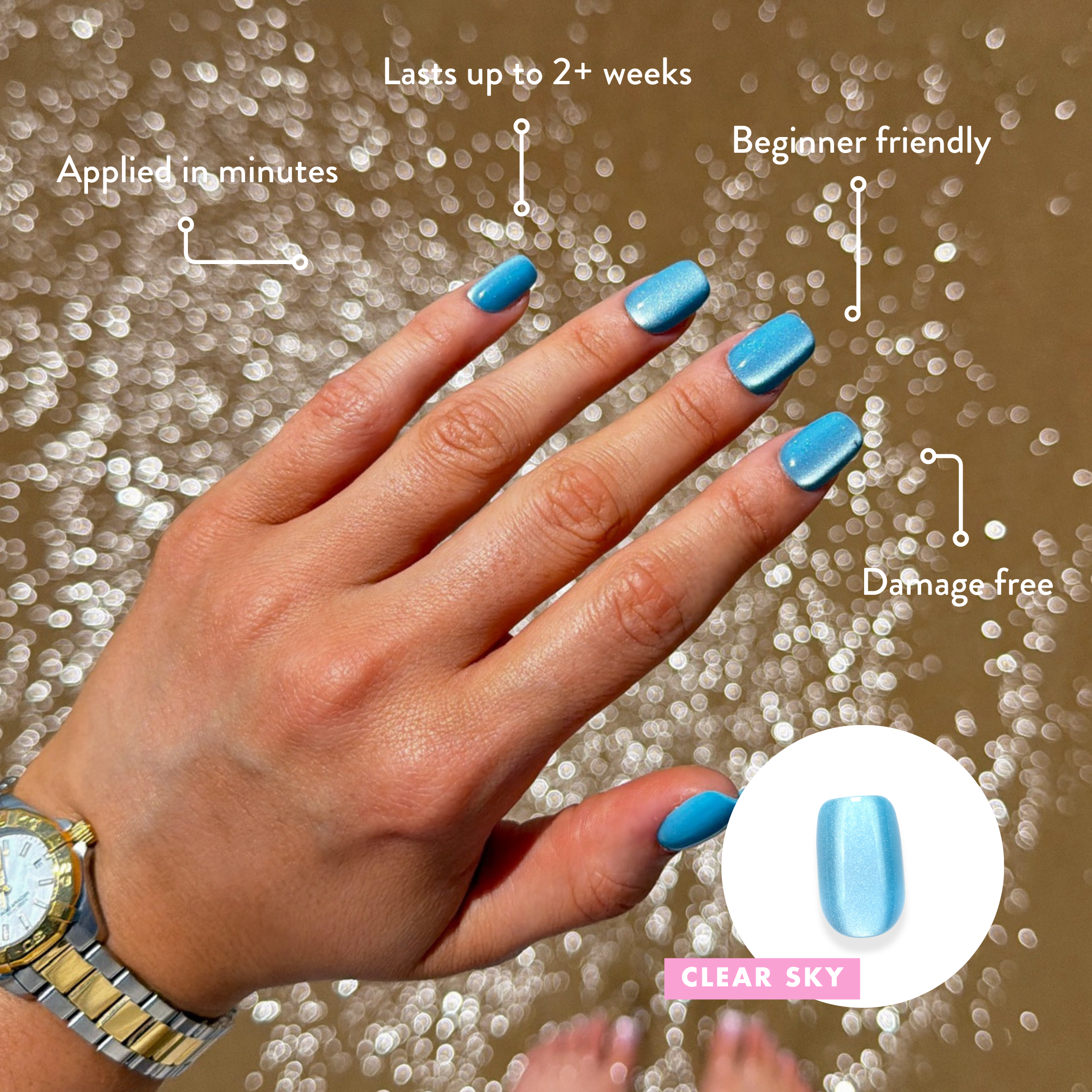 Clear Sky - Press On Nails