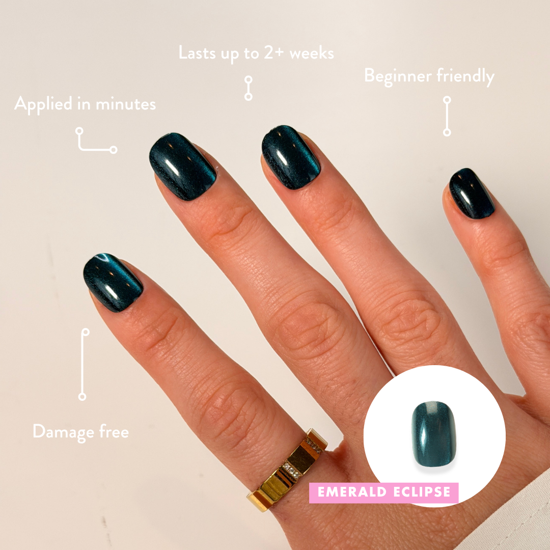 Emerald Eclipse 'Shortie Collection' - Press On Nails