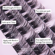 ‘Glam Look’ QuickLash Clusters - Multipack