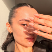 Golden Crescent - Press On Nails