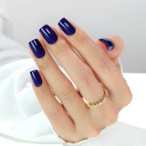 Navy Noir - Press On Nails