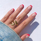 Fiery French - Press On Nails