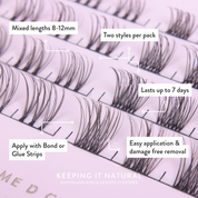 ‘Keeping It Natural’ QuickLash Clusters - Multipack