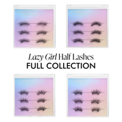Lazy Girl Pre-Glued Half Lashes Full Collection Bundle (Save 30%)