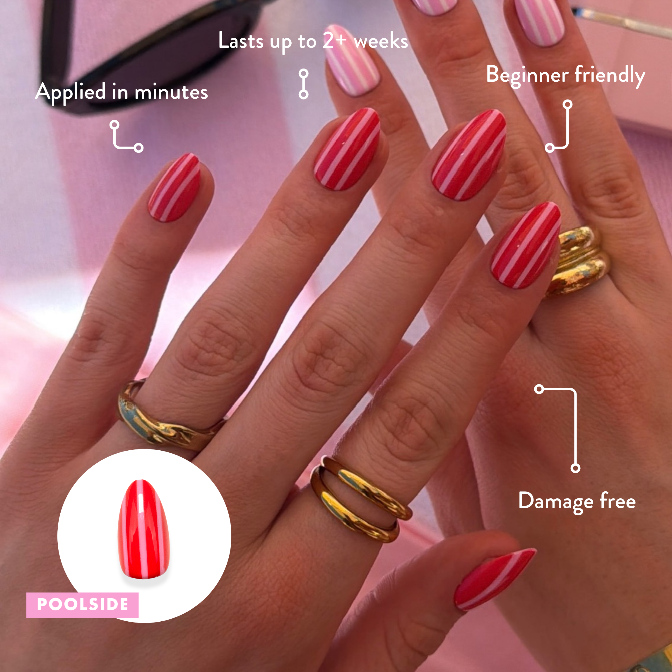 Poolside - Press On Nails