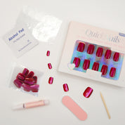 Raspberry Ripple - Press On Nails
