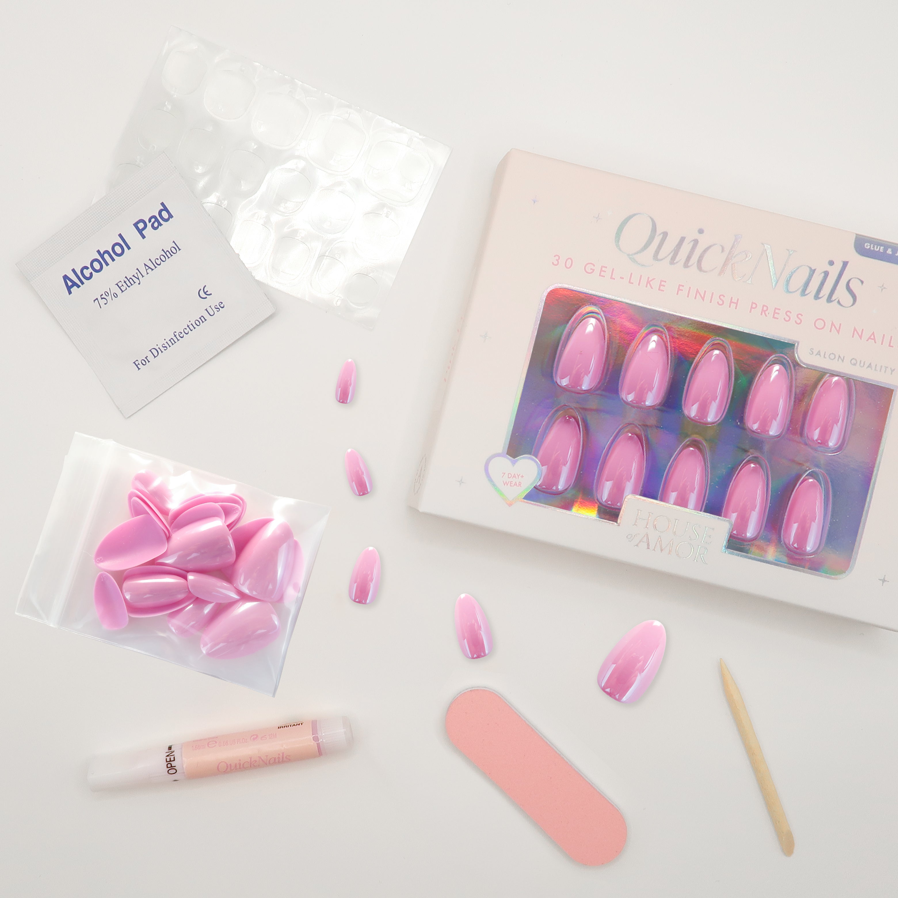 Rose Quartz - Press On Nails