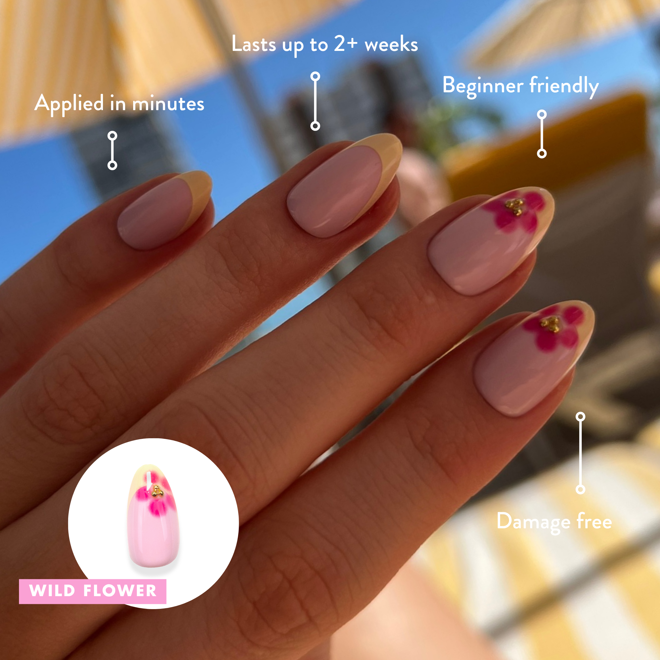 Wild Flower - Press On Nails