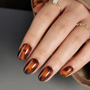 Molten Mocha - Press On Nails
