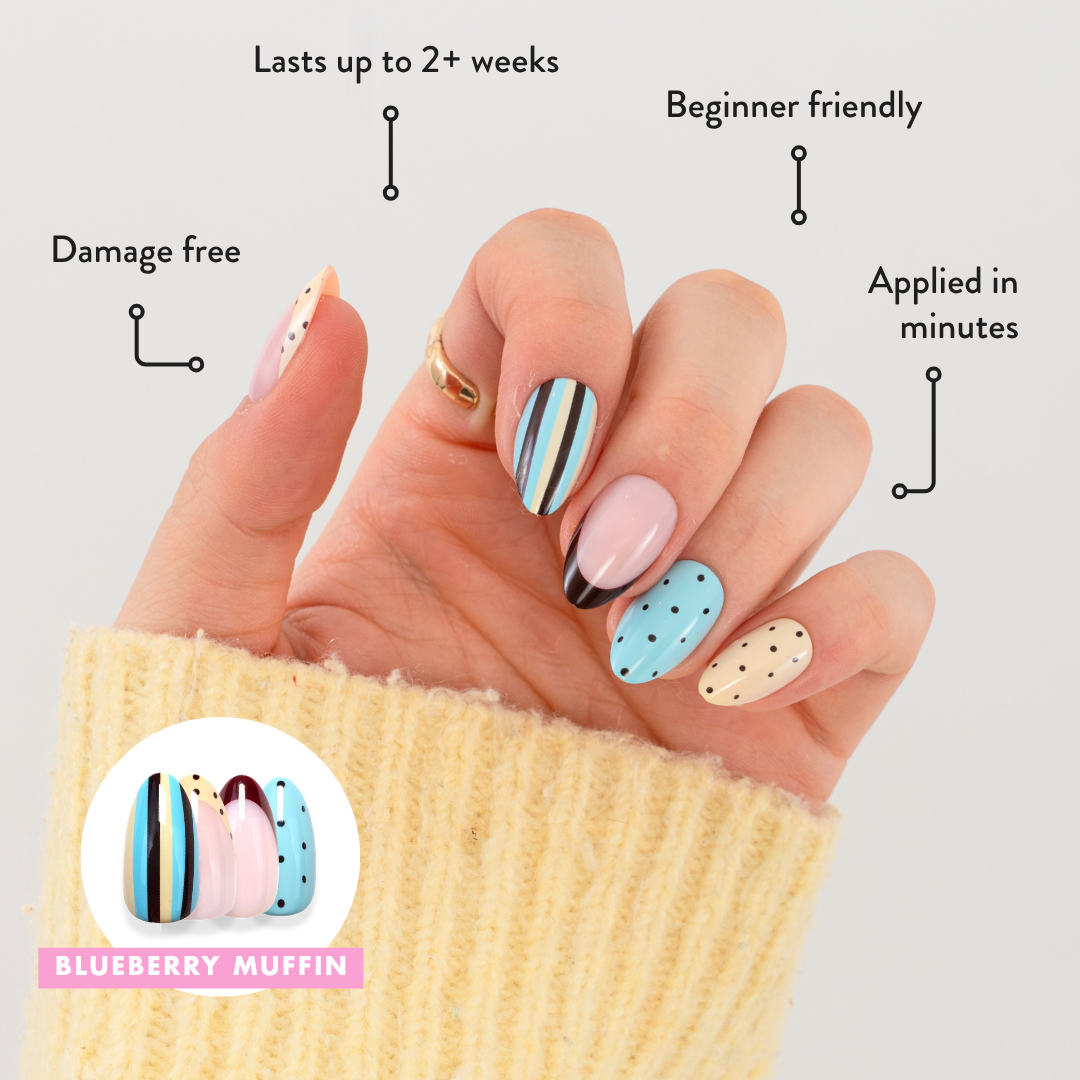 Blueberry Muffin - Press On Nails