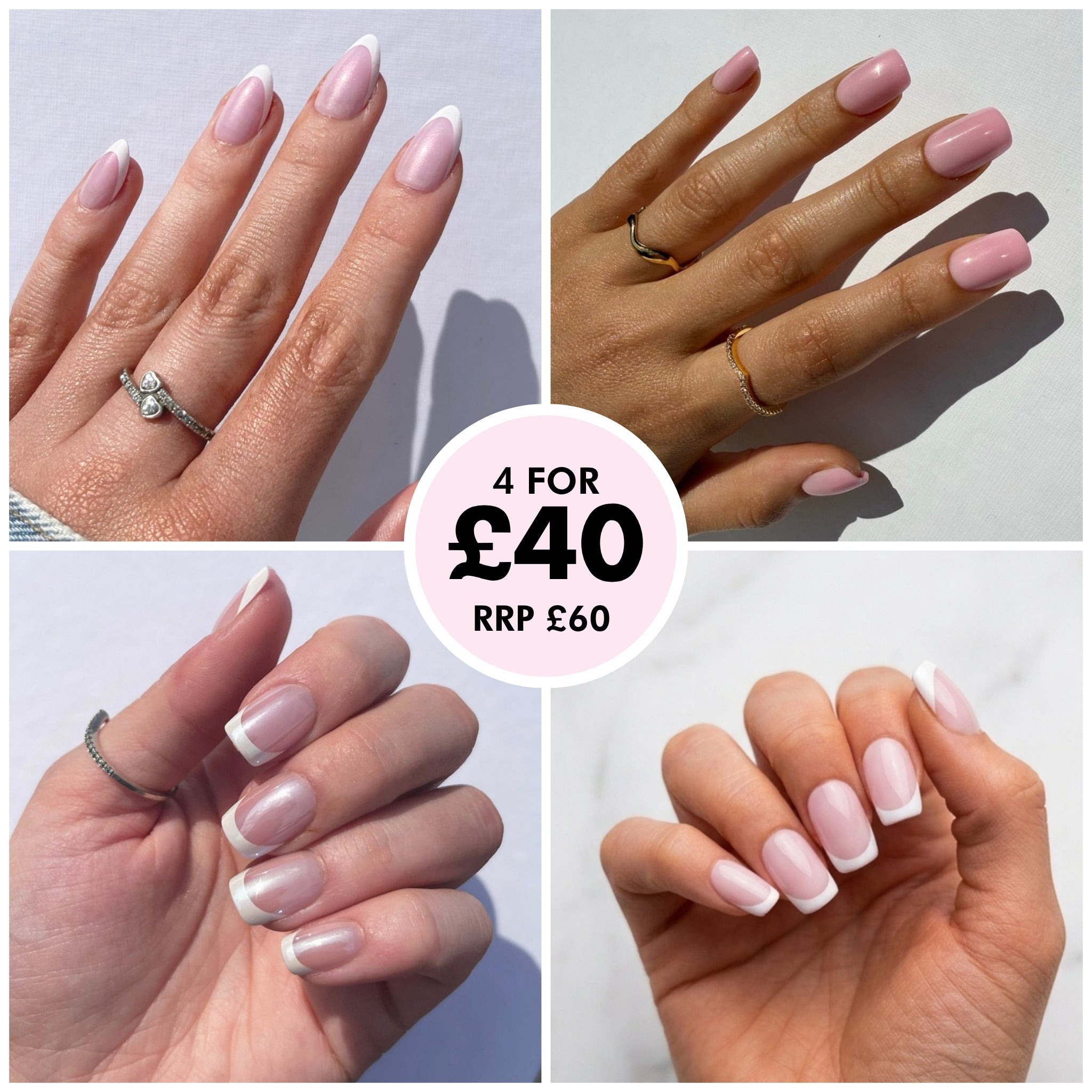 Everyday Edit - 4 press on nail sets for £40