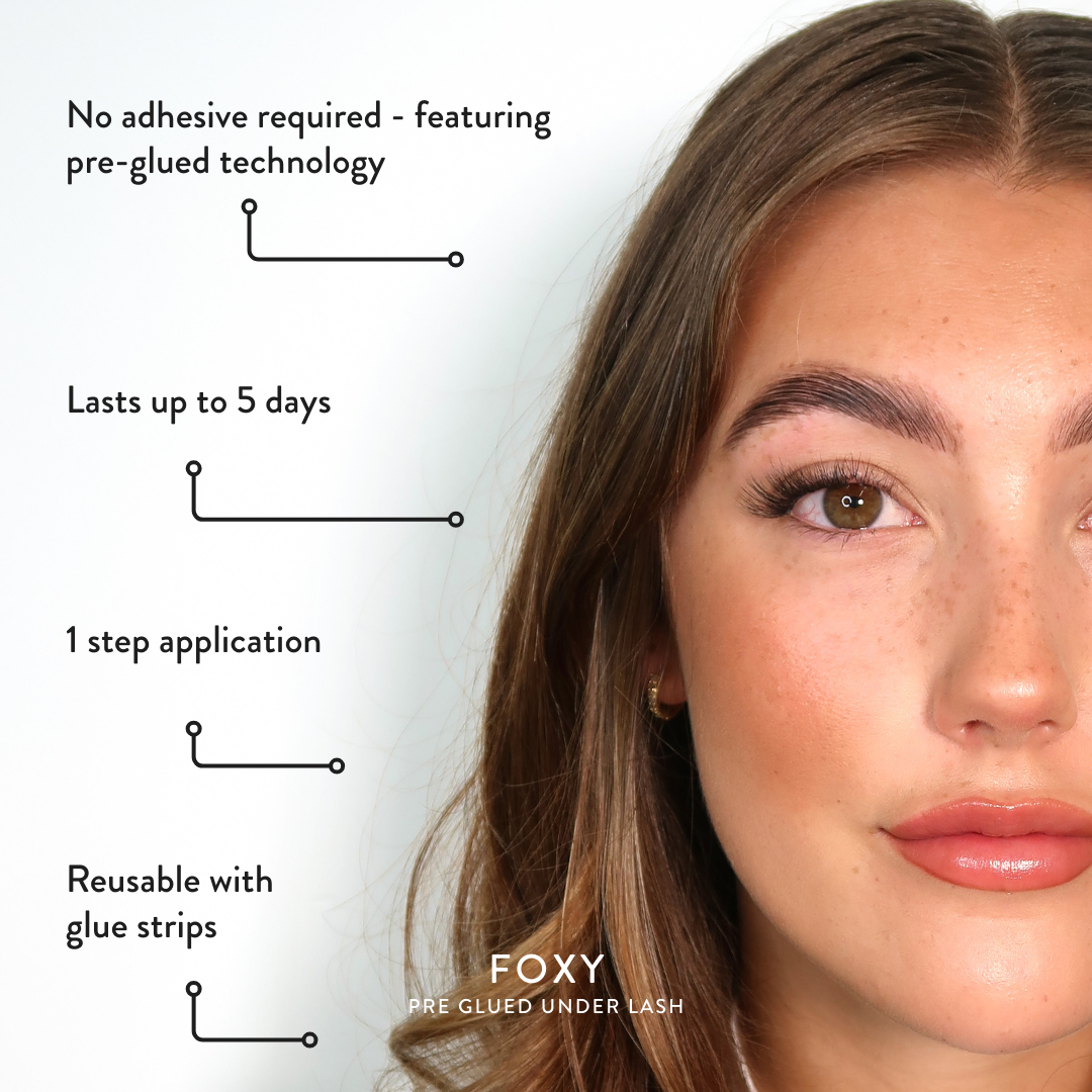 Lazy Girl Pre-Glued Under Lash - Foxy