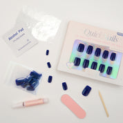 Navy Noir - Press On Nails