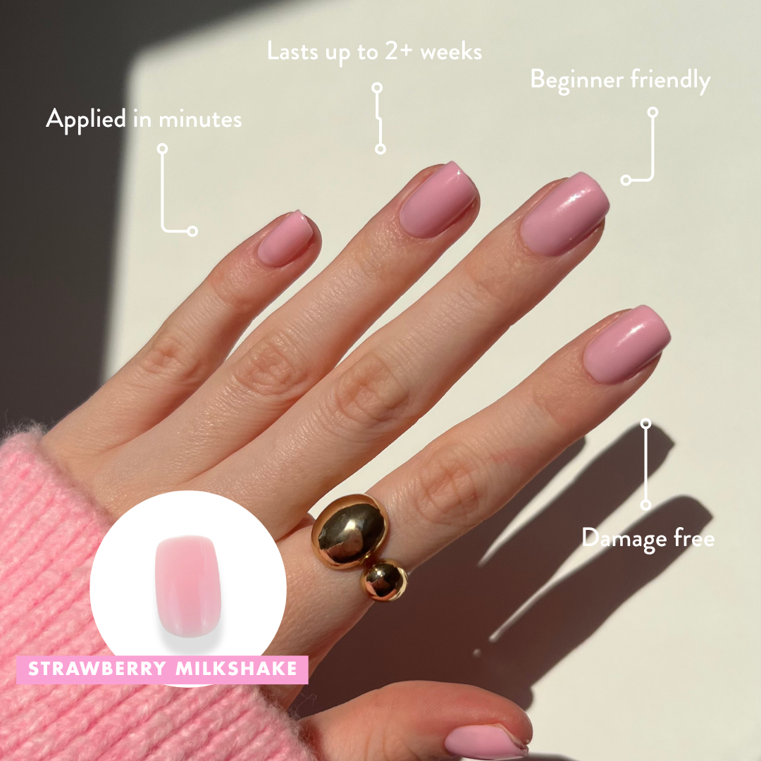 Strawberry Milkshake - Press On Nails